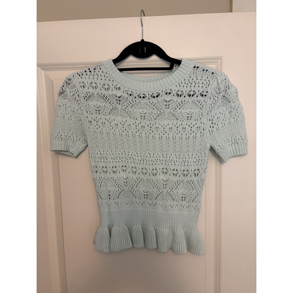 Lauren Conrad Women's LC Knit Sweater Top Mint Green, Size XS